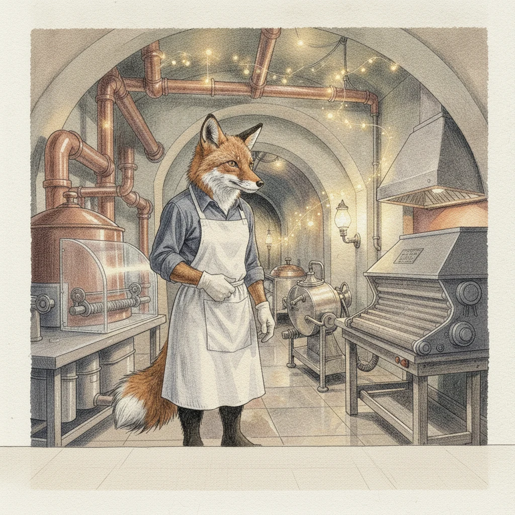 Illustration for page 5: Wish-sparks sailed through the dark.
